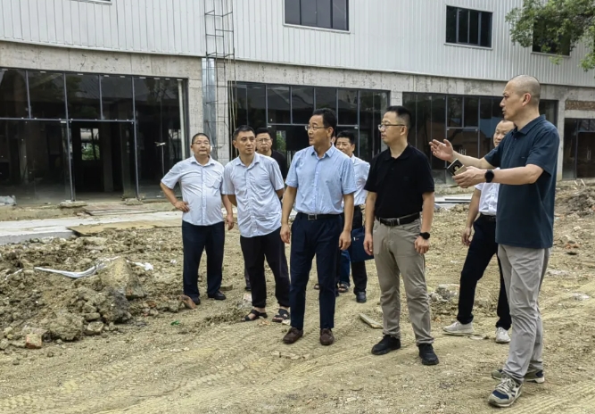 穆孫祥一行赴京山文化產業園區工地督導檢查